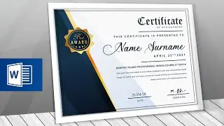 Microsoft Word Certificate design tutorial | How to create certificate in ms word