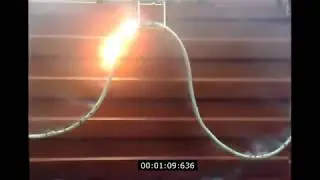 How the cable burns