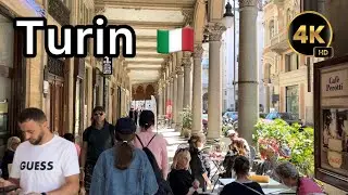 Turin, Italy 🇮🇹  Walking Tour June 1, 2024 City Walk 4K HD