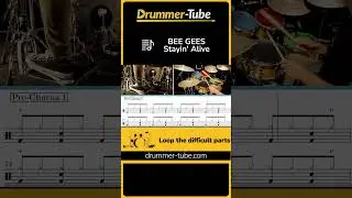 How to play "Stayin' Alive" (Bee Gees) on drums | Stayin' Alive drum cover