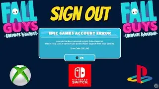 Fall Guys How To Sign Out (PlayStation Xbox Switch)