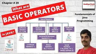 # 29 What are basic operators in Java? | basic operators | basic operators types | Java | RedSysTech