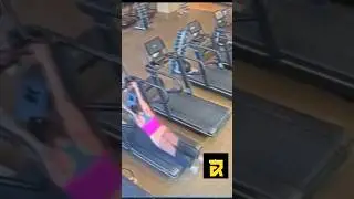 Беговая дорожка НАПАЛА НА Спортсменку 