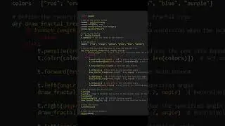 Creating Mind-Blowing Fractal Tree Designs: Witness the Magic of Python Turtle!