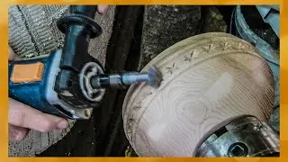 Фреза для резьбы по дереву и льду от  Комбо КАРБИД в работе