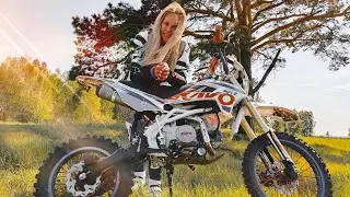 Питбайк Kayo 125 KRZ на полуавтомате для девушки
