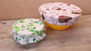 Текстильные эко крышки своими руками | Чехол на миску