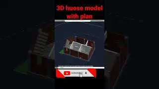3D house design #shorts #autocad #short #cad