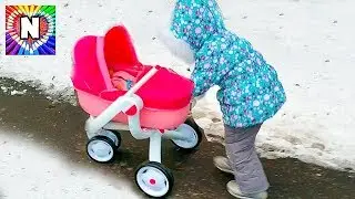 НАСТЯ ВЛОГ  Рутина маленького блогера Настя мама Кукла беби Бон и Настя  Baby Dolls Nursery Rhymes