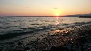 Геленджик Голубая Бухта - Закат на пляже