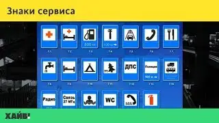 ПДД 2018. Информационные знаки, знаки сервиса, знаки дополнительной информации
