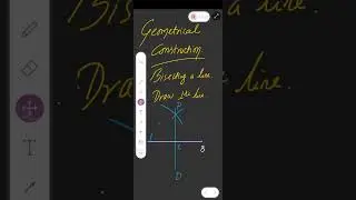 Geometrical Construction | How to Bisecting a line | How to Draw a perpendicular