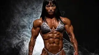 Korean muscle girl CHUNRI KIM female bodybuilding motivation 2024 muscle girl love