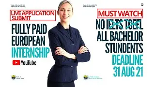 European Union Internship Program 2021-22 | Fully Funded Internships Europe | study in europe 2022