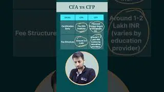 CFA vs CFP! Major Difference!🤔