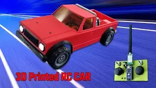 Fully 3D Printing RC Car Making (Low cost) & Handmade Remote Control. #rccar