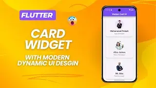 Flutter Modern Card UI Design | Learn flutter card widget 2025 | Dynamic card design flutter 2025