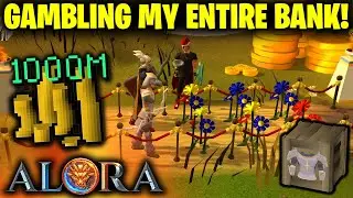 GAMBLING MY ENTIRE BANK! CAN WE FINALLY GET RICH?! (HUGE GIVEAWAY) - Alora RSPS