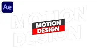 Creative Text Animation In Adobe After Effects - After Effects Tutorial - No Plugins.