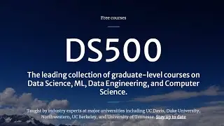 Launching DS500 - Challenges and Opportunities in Life Long Learning