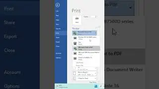 How to create a PDF file using MS-WORD? 