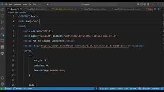 Build a Mozilla PDF.js PDF to Images Editor & Converter in Browser Using HTML & JavaScript