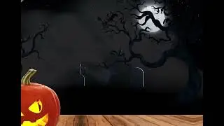 Free Happy Halloween scary Tree and Pumpkin | #halloween  | #viral | #trending #fyp