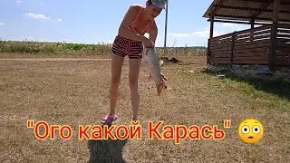 Ни чего себе Карась !  Сазан. На что и где ловили. Обзор озера и базы отдыха