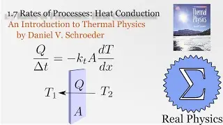 1.7 Rates of Processes: Heat Conduction (Thermal Physics) (Schroeder)