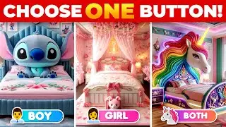 Choose One Button! BOY 💙 or GIRL 💗 or BOTH 🌈 #chooseonebutton #boysvsgirls