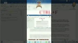 CTRL+F Shortcut Key | Keyboard Shortcut | Computer Shortcut keys | MS Office Shortcut Keys | MS Word