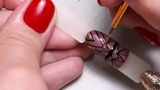Мк Простая геометрия на ногтях.