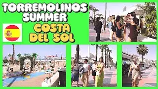 ❤️ Torremolinos Summer Promenade Walk, Costa del Sol. Malaga Spain Andalusia