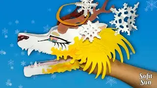 Новогодний ангел дракон из бумаги на руку. DIY Sofit Sun