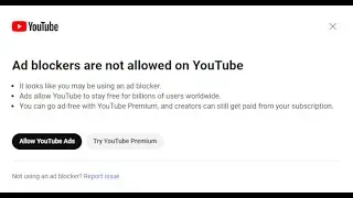 Fix Adblocker messeage From Youtube