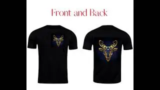 MOCKUP FRONT and BACK T-SHIRTS DESIGNS.