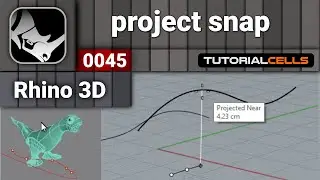 0045. project snap ( project to cplane snap ) in rhino