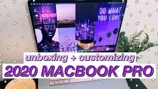 UNBOXING 2020 MACBOOK PRO + easy customization tips!