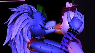 Roxanne Wolf kiss Glamrock Chica (FNaF Security Breach | SFM animation)