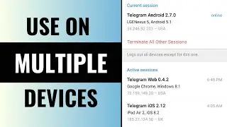 How to Use Same Telegram Account on Two Devices