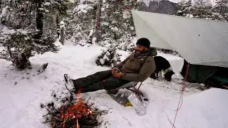 Snow Camping In Winter