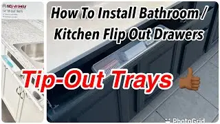 How To Install Tip-Out Trays | REV•A•SHELF | Extra Cabinet Storage | Flip Out Drawer