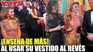 Angelique Boyer habla luego de haber usado su vestido al revés.