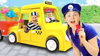 Driver Oliver Rides a Taxi and Helps the City Rescuers