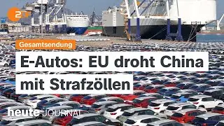 heute journal 12.6.24 EU droht China wegen E-Autos, neues Wehrdienst-Konzept, Fußball-EM (english)