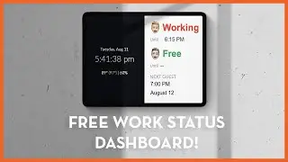 How to make a WORK STATUS DASHBOARD for FREE and never be interrupted again!