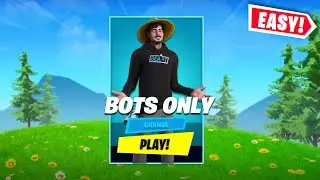 How To Get Into BOT LOBBIES In Fortnite Chapter 4! (on xbox, ps4/ps5, pc, etc!)