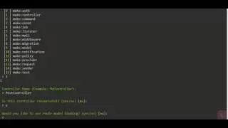 Laravel's Interactive Make Command