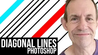 Photoshop : Diagonal Lines Creation HOW TO tutorial CC 2023 2022 2021 2020 etc