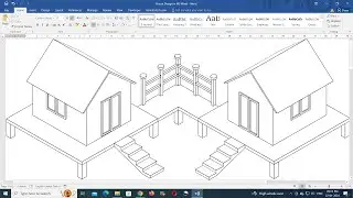 3D House Design in MS Word - 3D Tricks